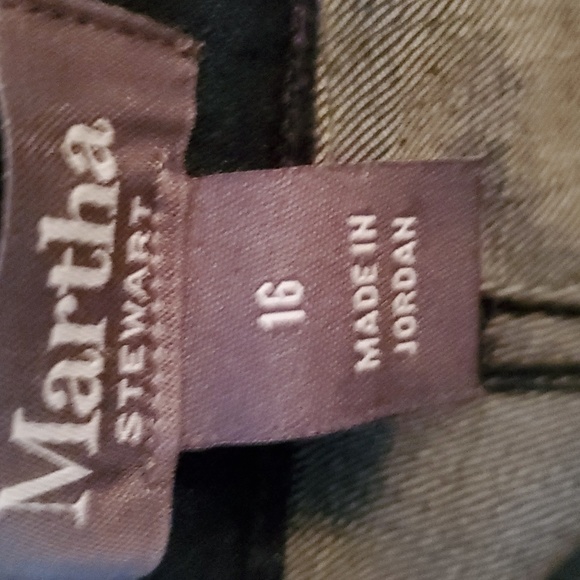 Martha Stewart Womens Skinny Jeans Blue Floral Stretch Dark Wash  16 New - Picture 3 of 4